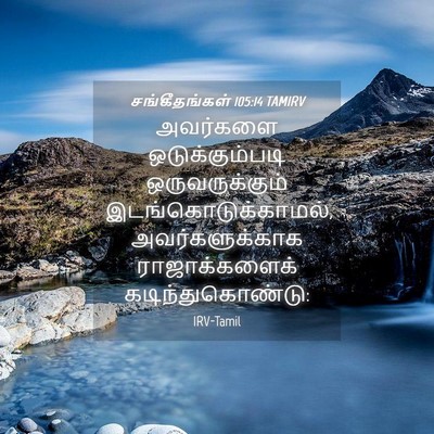 Picture 04 - சங்கீதங்கள் 105:14 TAMIRV - அவர்களை - Bible Verse Picture