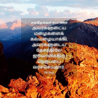 Picture 04 - சங்கீதங்கள் 105:32 TAMIRV - அவர்களுடைய - Bible Verse Picture