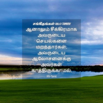 Picture 04 - சங்கீதங்கள் 106:13 TAMIRV - ஆனாலும் - Bible Verse Picture