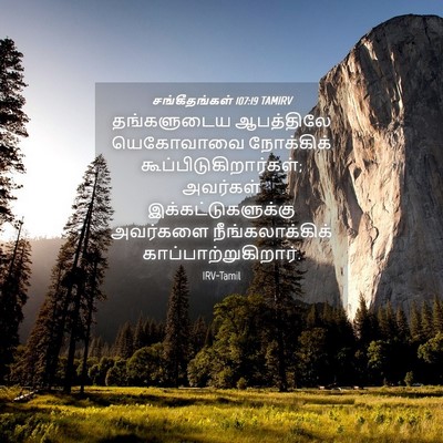 Picture 04 - சங்கீதங்கள் 107:19 TAMIRV - தங்களுடைய - Bible Verse Picture