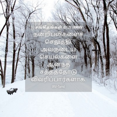 Picture 04 - சங்கீதங்கள் 107:22 TAMIRV - நன்றிபலிகளைச் - Bible Verse Picture