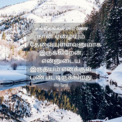 Picture 04 - சங்கீதங்கள் 109:22 TAMIRV - நான் ஏழையும் - Bible Verse Picture