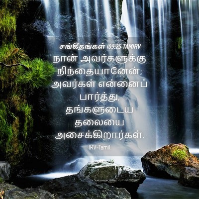 Picture 04 - சங்கீதங்கள் 109:25 TAMIRV - நான் அவர்களுக்கு - Bible Verse Picture
