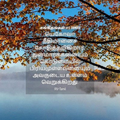 Picture 04 - சங்கீதங்கள் 11:5 TAMIRV - யெகோவா நீதிமானைச் - Bible Verse Picture