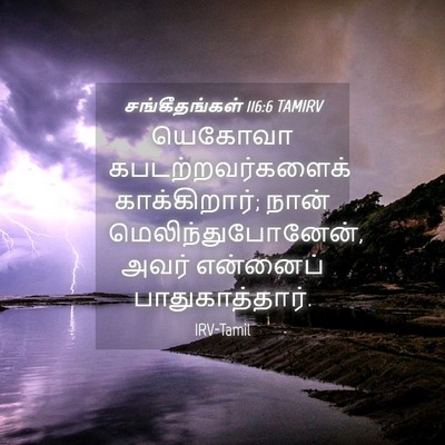 Picture 04 - சங்கீதங்கள் 116:6 TAMIRV - யெகோவா - Bible Verse Picture