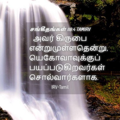 Picture 04 - சங்கீதங்கள் 118:4 TAMIRV - அவர் கிருபை - Bible Verse Picture