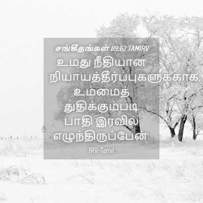 Picture 04 - சங்கீதங்கள் 119:62 TAMIRV - உமது நீதியான - Bible Verse Picture
