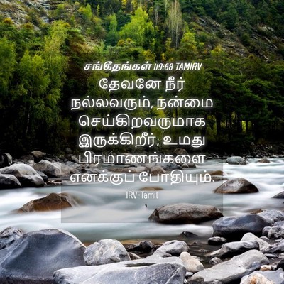Picture 04 - சங்கீதங்கள் 119:68 TAMIRV - தேவனே நீர் - Bible Verse Picture