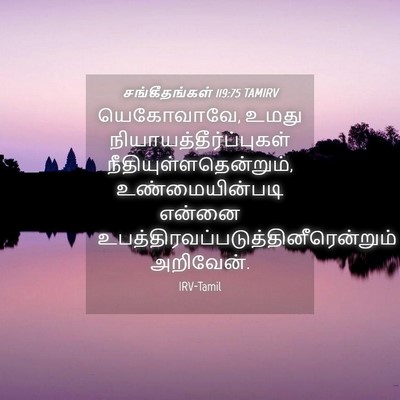 Picture 04 - சங்கீதங்கள் 119:75 TAMIRV - யெகோவாவே, உமது - Bible Verse Picture