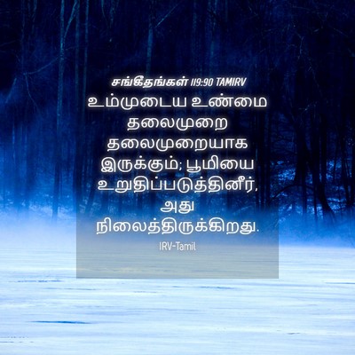Picture 04 - சங்கீதங்கள் 119:90 TAMIRV - உம்முடைய உண்மை - Bible Verse Picture