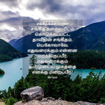 Picture 04 - சங்கீதங்கள் 13:1 TAMIRV - சங்கீத தலைவரிடம் - Bible Verse Picture