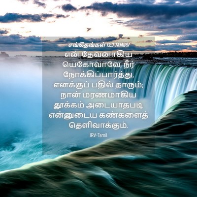 Picture 04 - சங்கீதங்கள் 13:3 TAMIRV - என் தேவனாகிய - Bible Verse Picture