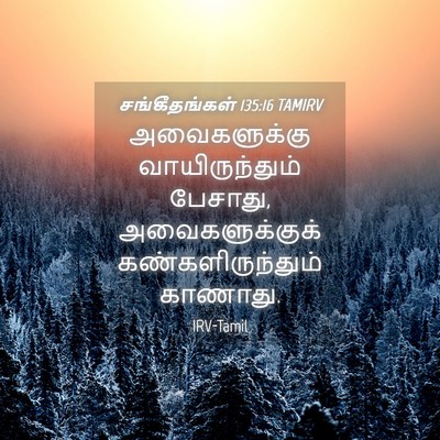 Picture 04 - சங்கீதங்கள் 135:16 TAMIRV - அவைகளுக்கு - Bible Verse Picture
