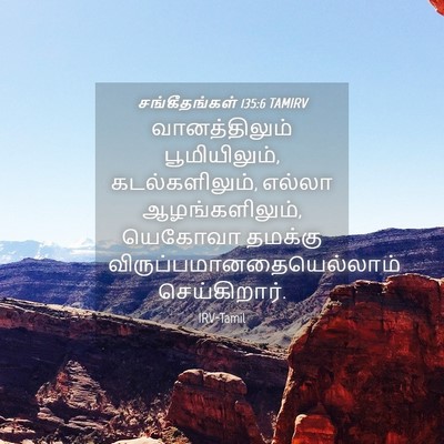 Picture 04 - சங்கீதங்கள் 135:6 TAMIRV - வானத்திலும் - Bible Verse Picture