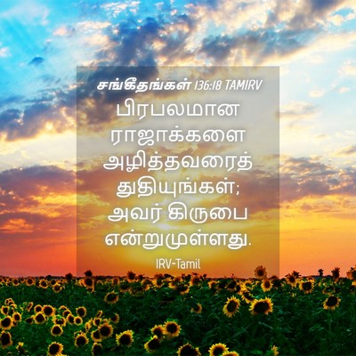 Picture 04 - சங்கீதங்கள் 136:18 TAMIRV - பிரபலமான - Bible Verse Picture