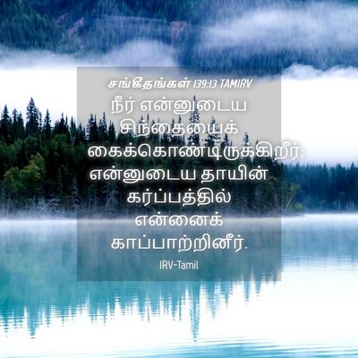 Picture 04 - சங்கீதங்கள் 139:13 TAMIRV - நீர் என்னுடைய - Bible Verse Picture
