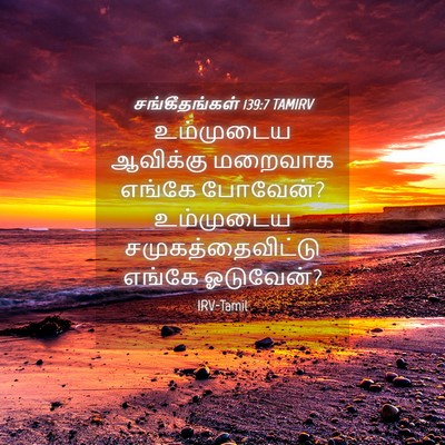 Picture 04 - சங்கீதங்கள் 139:7 TAMIRV - உம்முடைய ஆவிக்கு - Bible Verse Picture