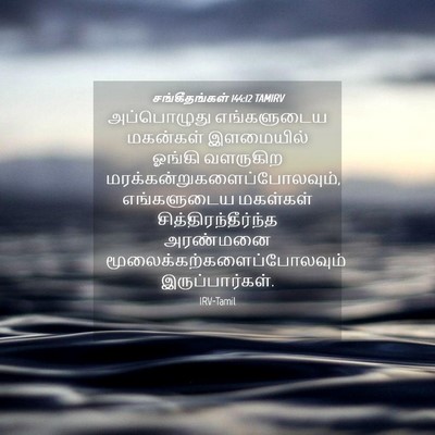 Picture 04 - சங்கீதங்கள் 144:12 TAMIRV - அப்பொழுது - Bible Verse Picture