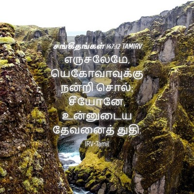 Picture 04 - சங்கீதங்கள் 147:12 TAMIRV - எருசலேமே, - Bible Verse Picture