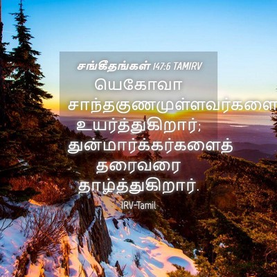 Picture 04 - சங்கீதங்கள் 147:6 TAMIRV - யெகோவா - Bible Verse Picture