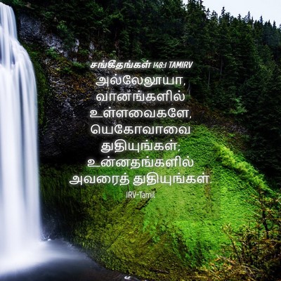 Picture 04 - சங்கீதங்கள் 148:1 TAMIRV - அல்லேலூயா, - Bible Verse Picture