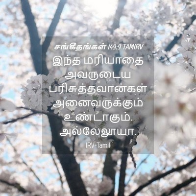 Picture 04 - சங்கீதங்கள் 149:9 TAMIRV - இந்த மரியாதை - Bible Verse Picture