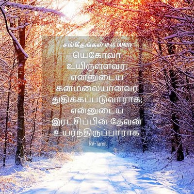 Picture 04 - சங்கீதங்கள் 18:46 TAMIRV - யெகோவா - Bible Verse Picture