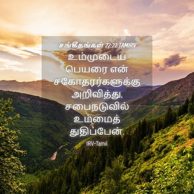 Picture 04 - சங்கீதங்கள் 22:22 TAMIRV - உம்முடைய பெயரை - Bible Verse Picture