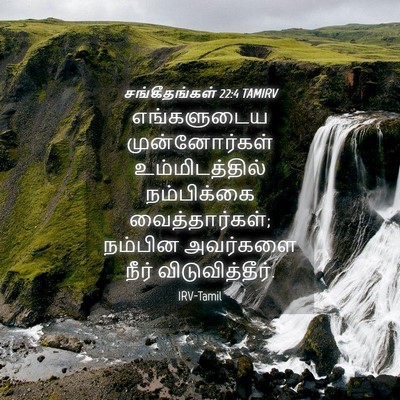 Picture 04 - சங்கீதங்கள் 22:4 TAMIRV - எங்களுடைய - Bible Verse Picture