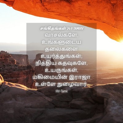 Picture 04 - சங்கீதங்கள் 24:9 TAMIRV - வாசல்களே, - Bible Verse Picture