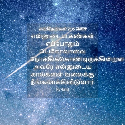 Picture 04 - சங்கீதங்கள் 25:15 TAMIRV - என்னுடைய கண்கள் - Bible Verse Picture