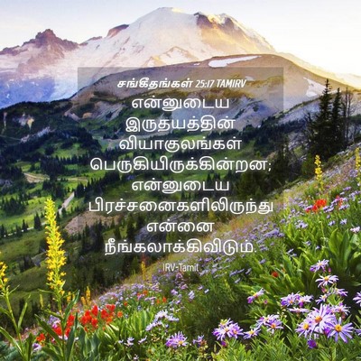 Picture 04 - சங்கீதங்கள் 25:17 TAMIRV - என்னுடைய - Bible Verse Picture