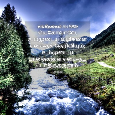 Picture 04 - சங்கீதங்கள் 25:4 TAMIRV - யெகோவாவே, - Bible Verse Picture