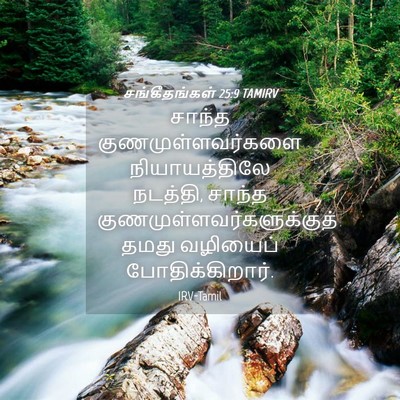 Picture 04 - சங்கீதங்கள் 25:9 TAMIRV - சாந்த - Bible Verse Picture