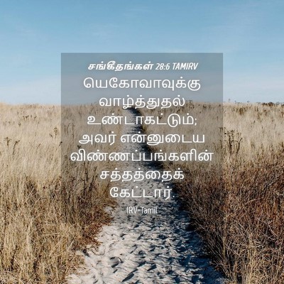Picture 04 - சங்கீதங்கள் 28:6 TAMIRV - யெகோவாவுக்கு - Bible Verse Picture