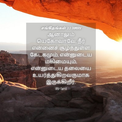 Picture 04 - சங்கீதங்கள் 3:3 TAMIRV - ஆனாலும் யெகோவாவே, - Bible Verse Picture