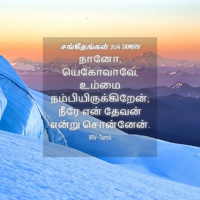 Picture 04 - சங்கீதங்கள் 31:14 TAMIRV - நானோ, யெகோவாவே, - Bible Verse Picture