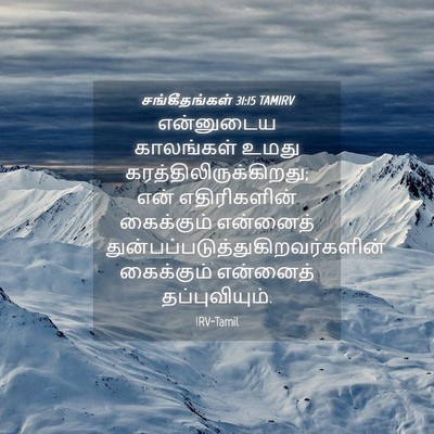 Picture 04 - சங்கீதங்கள் 31:15 TAMIRV - என்னுடைய காலங்கள் - Bible Verse Picture