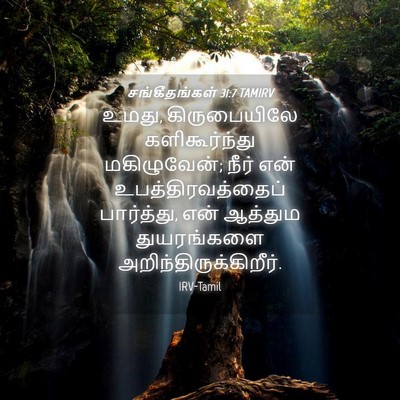 Picture 04 - சங்கீதங்கள் 31:7 TAMIRV - உமது, கிருபையிலே - Bible Verse Picture