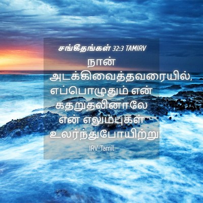 Picture 04 - சங்கீதங்கள் 32:3 TAMIRV - நான் - Bible Verse Picture