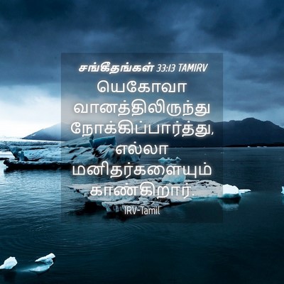 Picture 04 - சங்கீதங்கள் 33:13 TAMIRV - யெகோவா - Bible Verse Picture