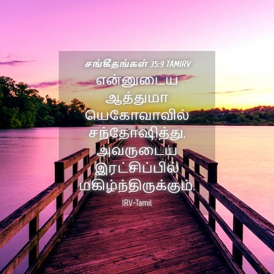 Picture 04 - சங்கீதங்கள் 35:9 TAMIRV - என்னுடைய ஆத்துமா - Bible Verse Picture