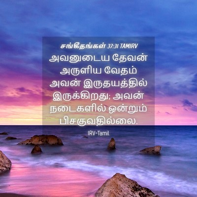Picture 04 - சங்கீதங்கள் 37:31 TAMIRV - அவனுடைய தேவன் - Bible Verse Picture