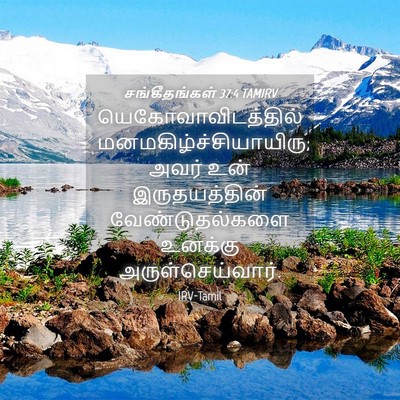 Picture 04 - சங்கீதங்கள் 37:4 TAMIRV - யெகோவாவிடத்தில் - Bible Verse Picture