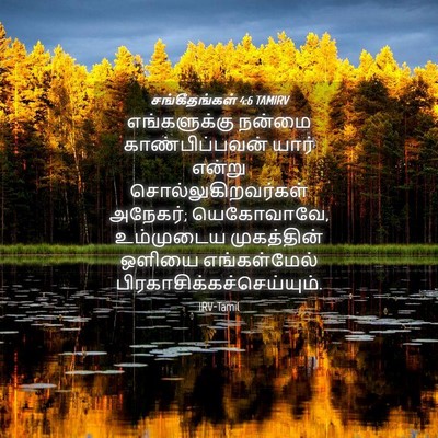 Picture 04 - சங்கீதங்கள் 4:6 TAMIRV - எங்களுக்கு நன்மை - Bible Verse Picture