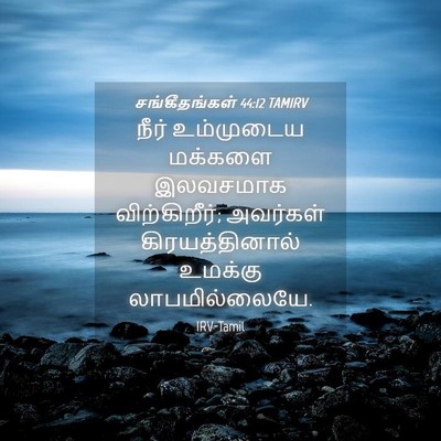 Picture 04 - சங்கீதங்கள் 44:12 TAMIRV - நீர் உம்முடைய - Bible Verse Picture