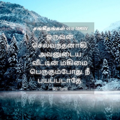 Picture 04 - சங்கீதங்கள் 49:16 TAMIRV - ஒருவன் - Bible Verse Picture