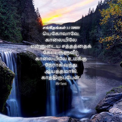 Picture 04 - சங்கீதங்கள் 5:3 TAMIRV - யெகோவாவே, - Bible Verse Picture