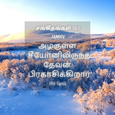 Picture 04 - சங்கீதங்கள் 50:2 TAMIRV - அழகுள்ள - Bible Verse Picture