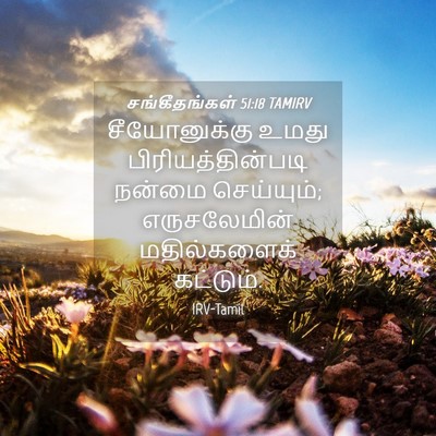 Picture 04 - சங்கீதங்கள் 51:18 TAMIRV - சீயோனுக்கு உமது - Bible Verse Picture